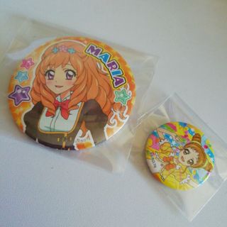 アイカツ(アイカツ!)のアイカツ　缶バッジ＆クリップ　有栖川おとめ　姫里まりあ(キャラクターグッズ)