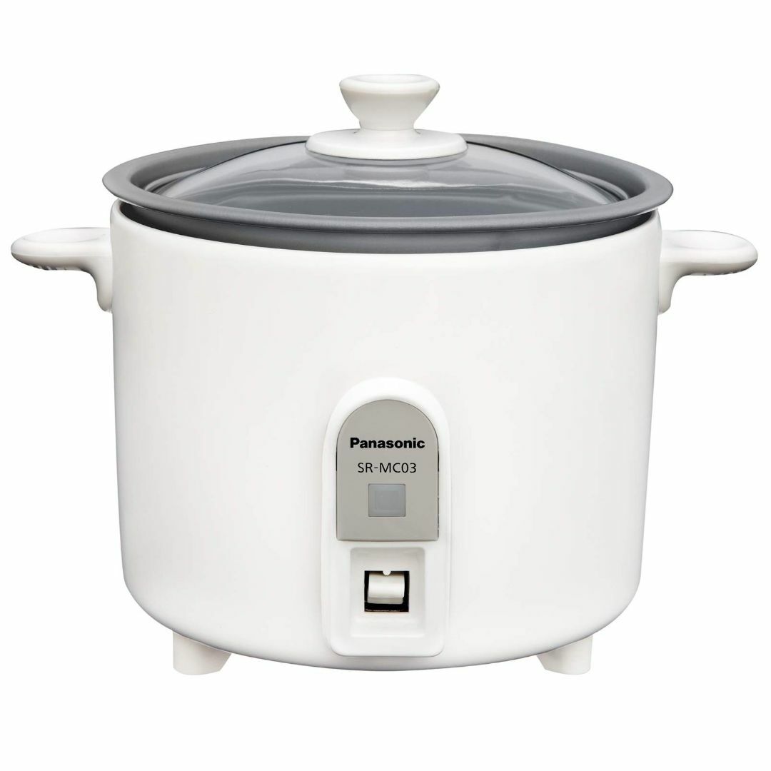 パナソニック 炊飯器 1.5合 1人用炊飯器 自動調理鍋 ミニクッカー ホワイト