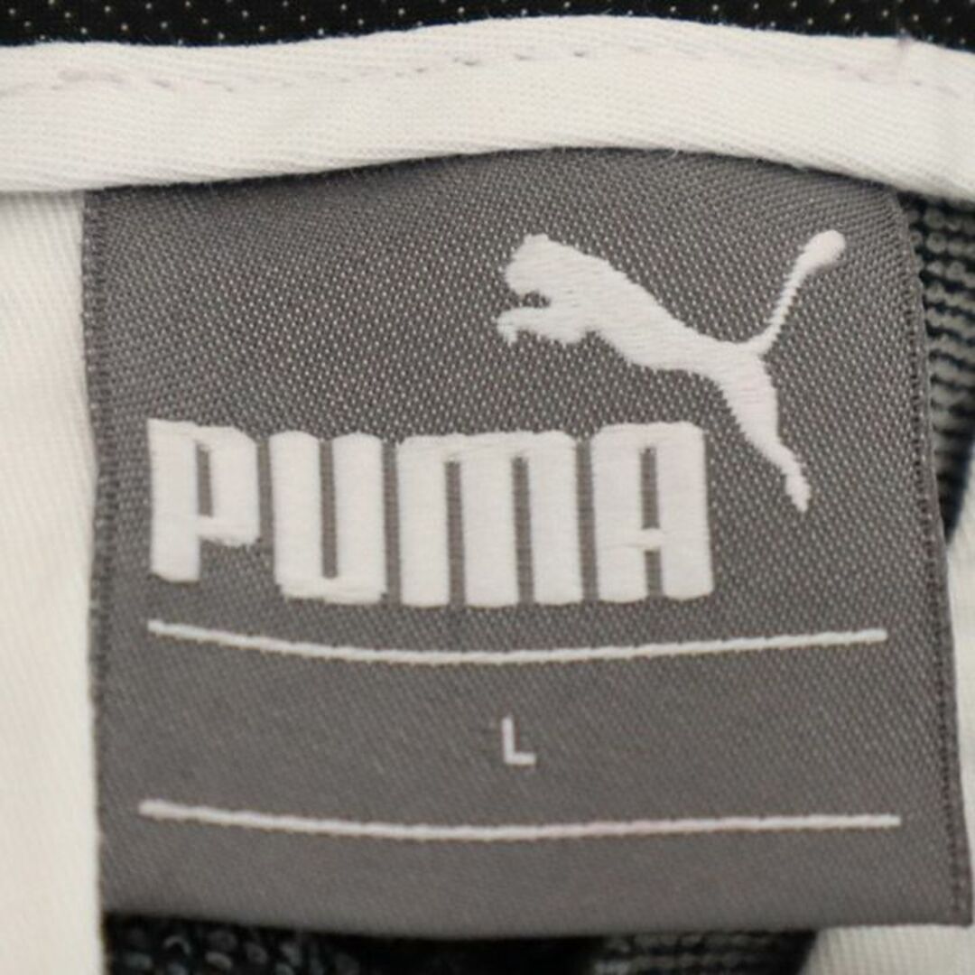 PUMA - プーマ ピンドット柄 ゴルフショート パンツ L グレー PUMA