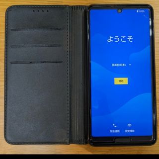 アクオス(AQUOS)の【美品】SHARP AQUOS sense4 light ブラック(携帯電話本体)