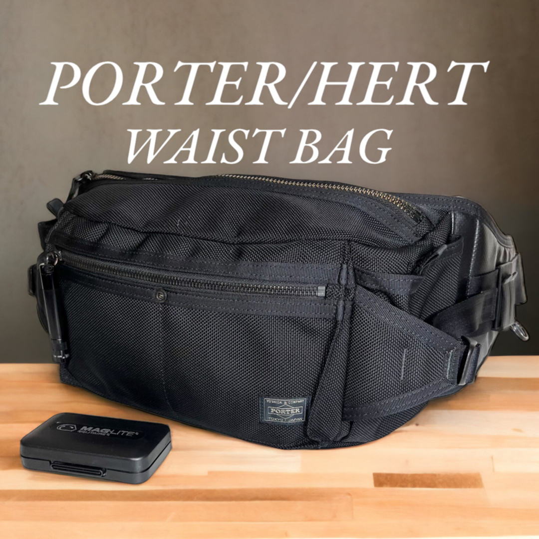 PORTER ポーター ヒート HEAT ウエストバッグ ボディバッグ 美品-