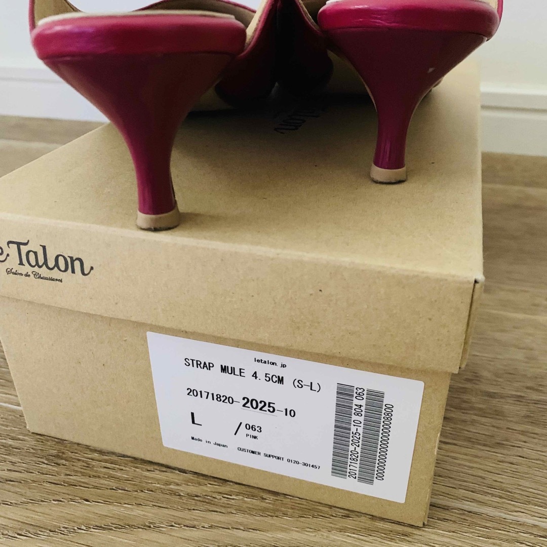 Le Talon - Le Talon 4.5cmストラップミュール ピンク Lの通販 by shop