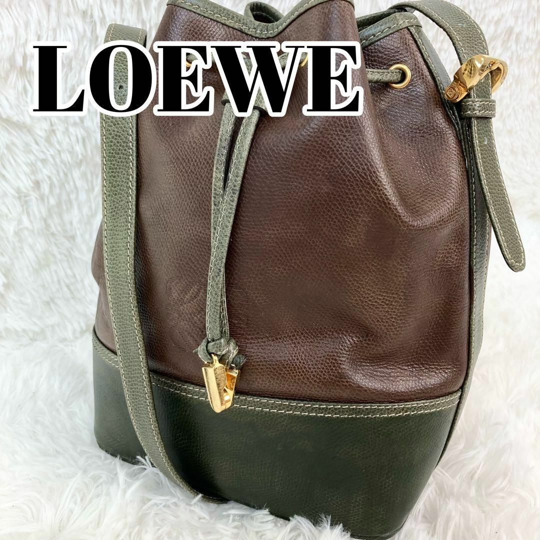 LOEWE ロエベ　アナグラム　レザー　ショルダーバッグ