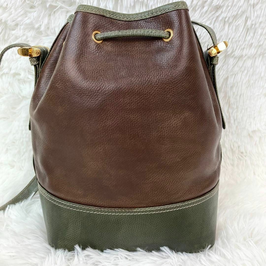 LOEWE - LOEWE ロエベ ショルダーバッグ アナグラム レザー 巾着