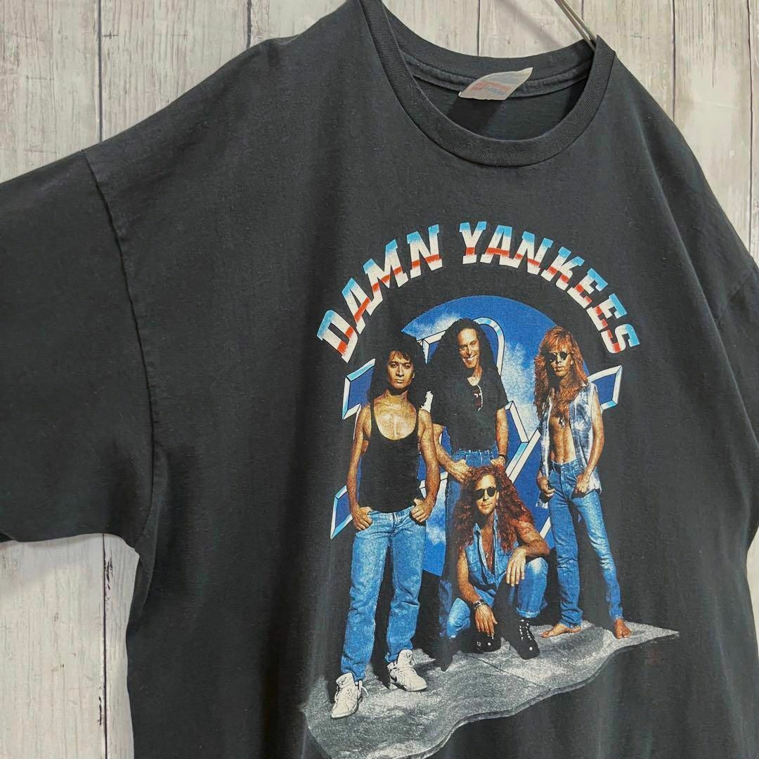 MUSIC TEE(ミュージックティー)の90sヴィンテージUSA製古着DAMN YANKEESダムヤンキース　サイズXL メンズのトップス(Tシャツ/カットソー(半袖/袖なし))の商品写真