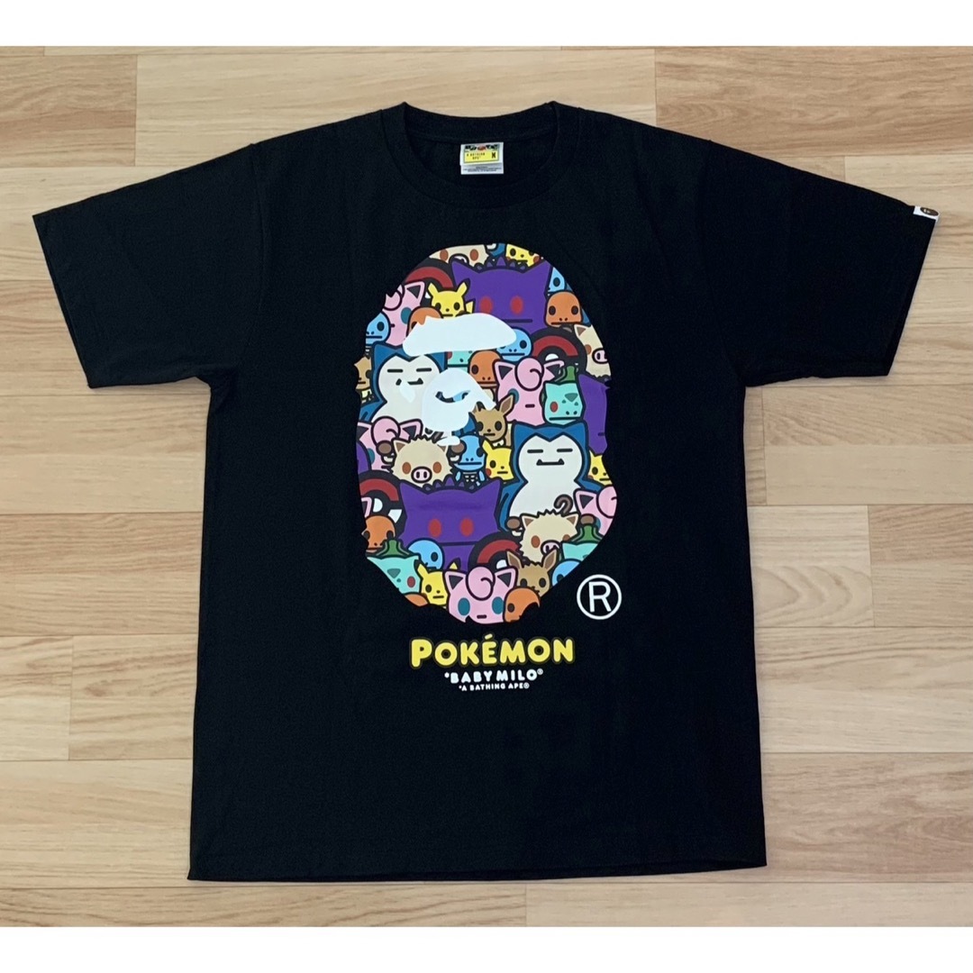 メンズ★激レア★ APE × ポケモン 大猿 ロゴ Tシャツ M kaws