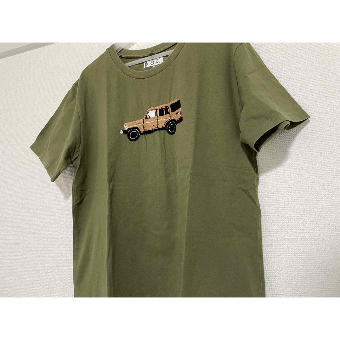 O.K.(オーケー)のランクル70” 手刺繍　Tシャツ メンズのトップス(Tシャツ/カットソー(半袖/袖なし))の商品写真