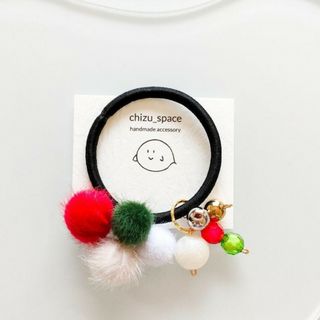 【sale】カラフルなもこもこのヘアゴム*《a20》(ヘアアクセサリー)