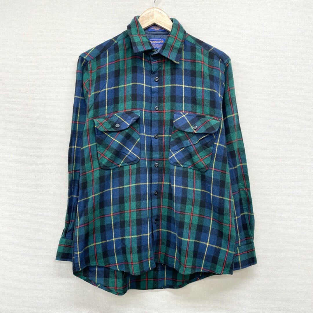 PENDLETON ウールシャツ ペンドルトン 長袖シャツ チェック柄 Lサイズ