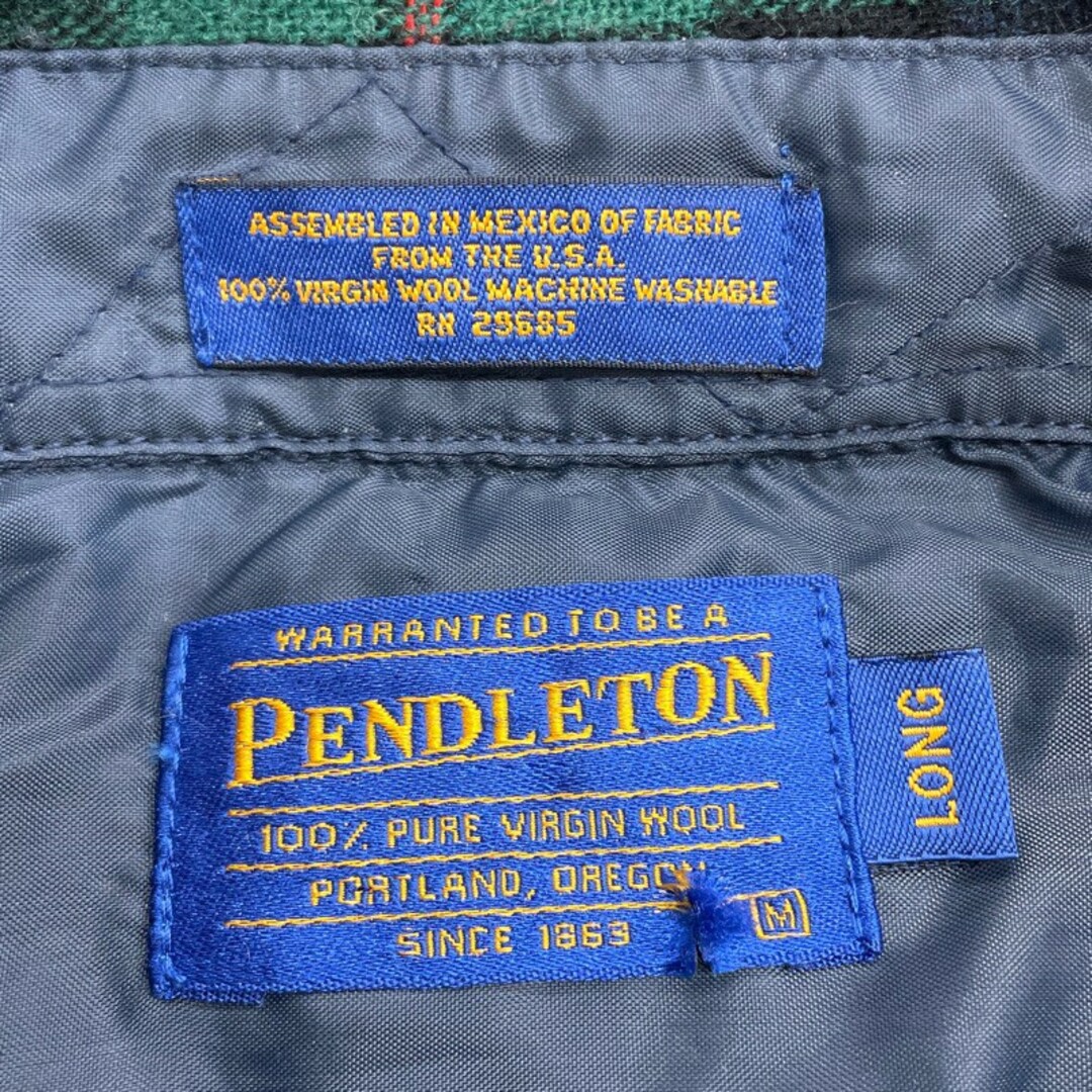 US ペンドルトン PENDLETON ウール シャツ タータンチェック 長袖