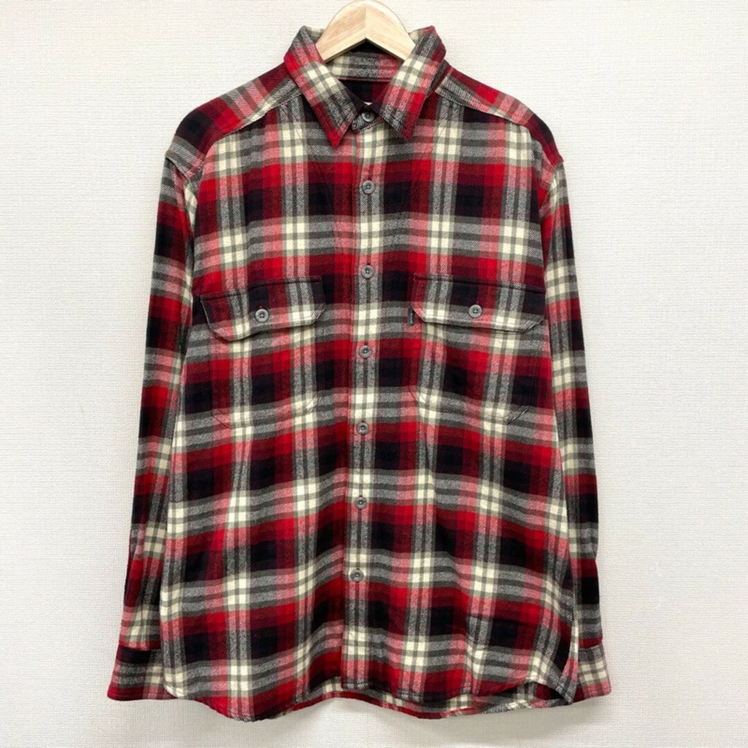 WOOLRICH(ウールリッチ)のUS古着 ウールリッチ WOOLRICH フランネル シャツ チェック柄 長袖 サイズ：メンズ M レッド×ブラック×ホワイト【中古】 メンズのトップス(シャツ)の商品写真