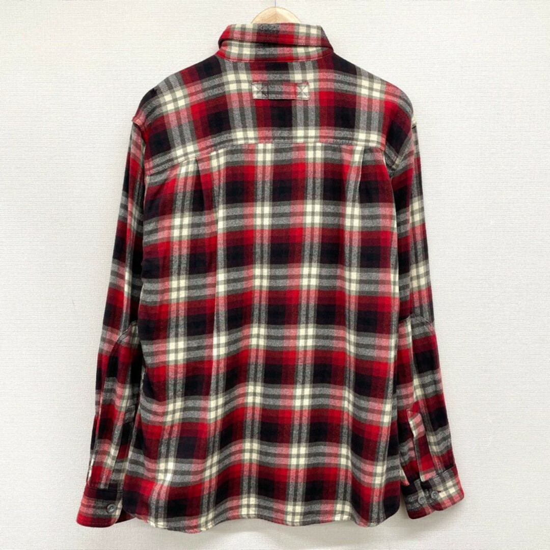 WOOLRICH(ウールリッチ)のUS古着 ウールリッチ WOOLRICH フランネル シャツ チェック柄 長袖 サイズ：メンズ M レッド×ブラック×ホワイト【中古】 メンズのトップス(シャツ)の商品写真