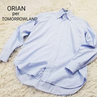 ORIAN per TOMORROWLAND別注イタリア製ボタンダウンシャツ薄青