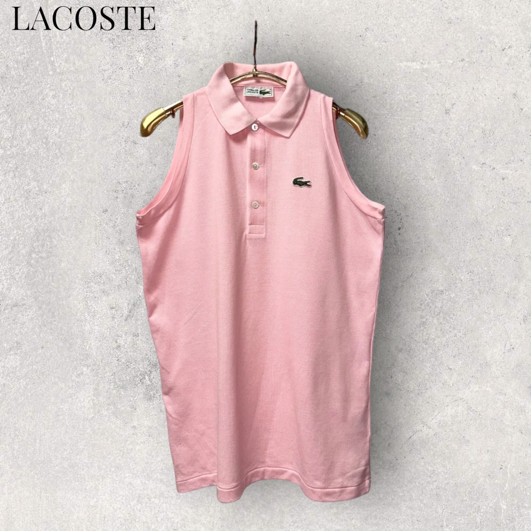 LACOSTE(ラコステ)のLACOSTE ノースリ ポロシャツ ピンク ラコステ レディースのトップス(ポロシャツ)の商品写真