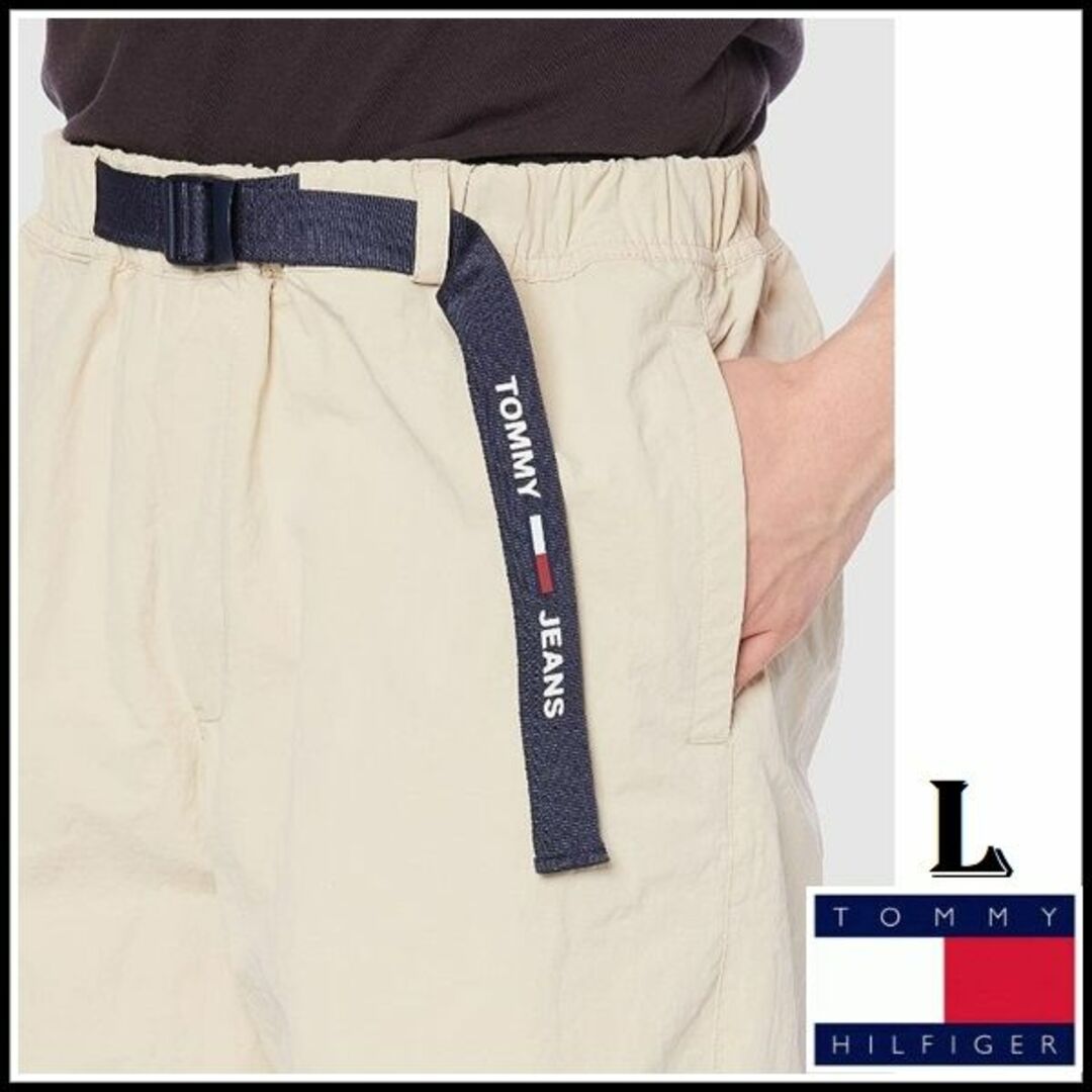 TOMMY HILFIGER - ベルテッドショートパンツ ベージュ Lサイズの通販