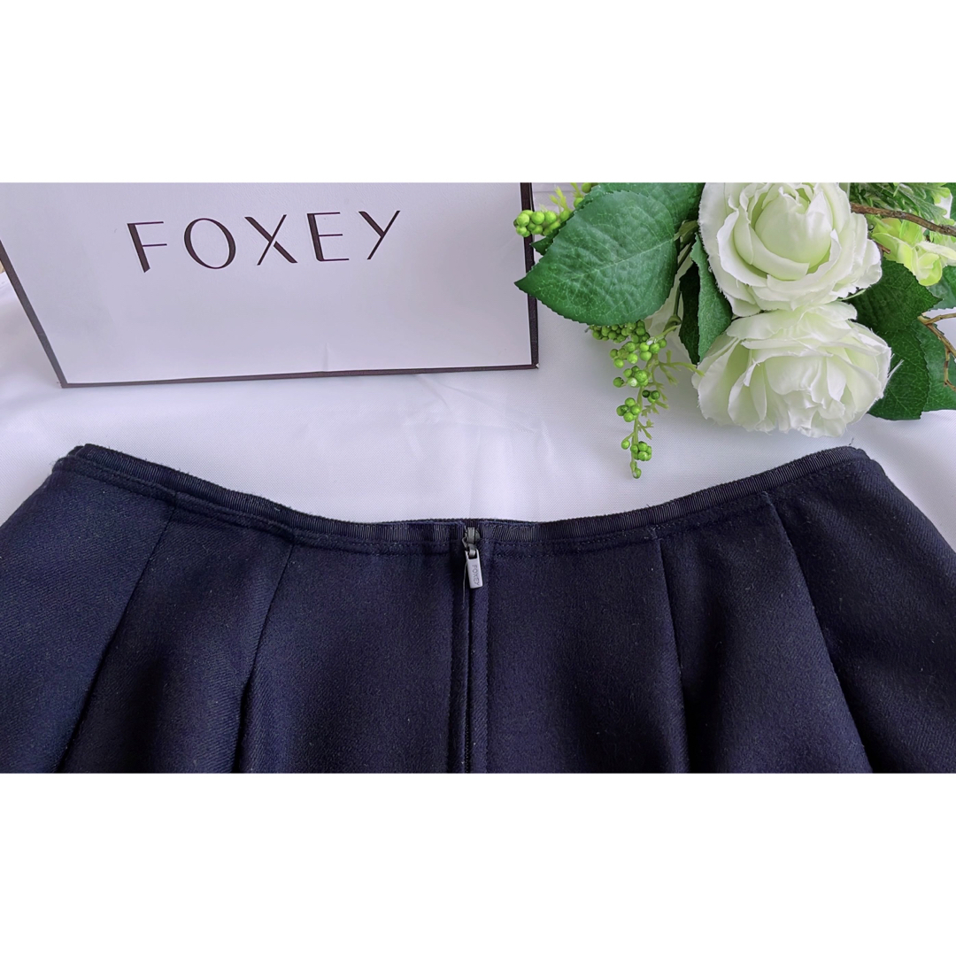 極美品！FOXEY Skirt(Diagonal ウール　40 Rene