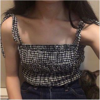 フォーエバートゥエンティーワン(FOREVER 21)のgingham camisole(キャミソール)