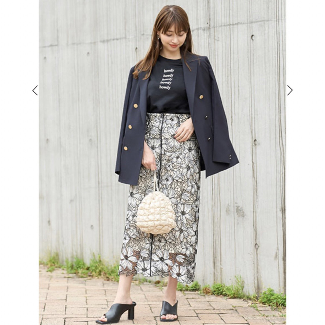 フレイアイディー🌹フラワーラメレースタイトスカート 新品 | フリマアプリ ラクマ
