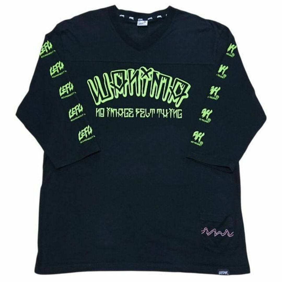 美品 完売品WANIMA×LEFLA七分丈TシャツXLサイズワニマ×レフラー-