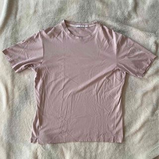 ユニクロ(UNIQLO)のユニクロ　+J  メンズ　Tシャツ　Lサイズ　薄ピンク(Tシャツ/カットソー(半袖/袖なし))