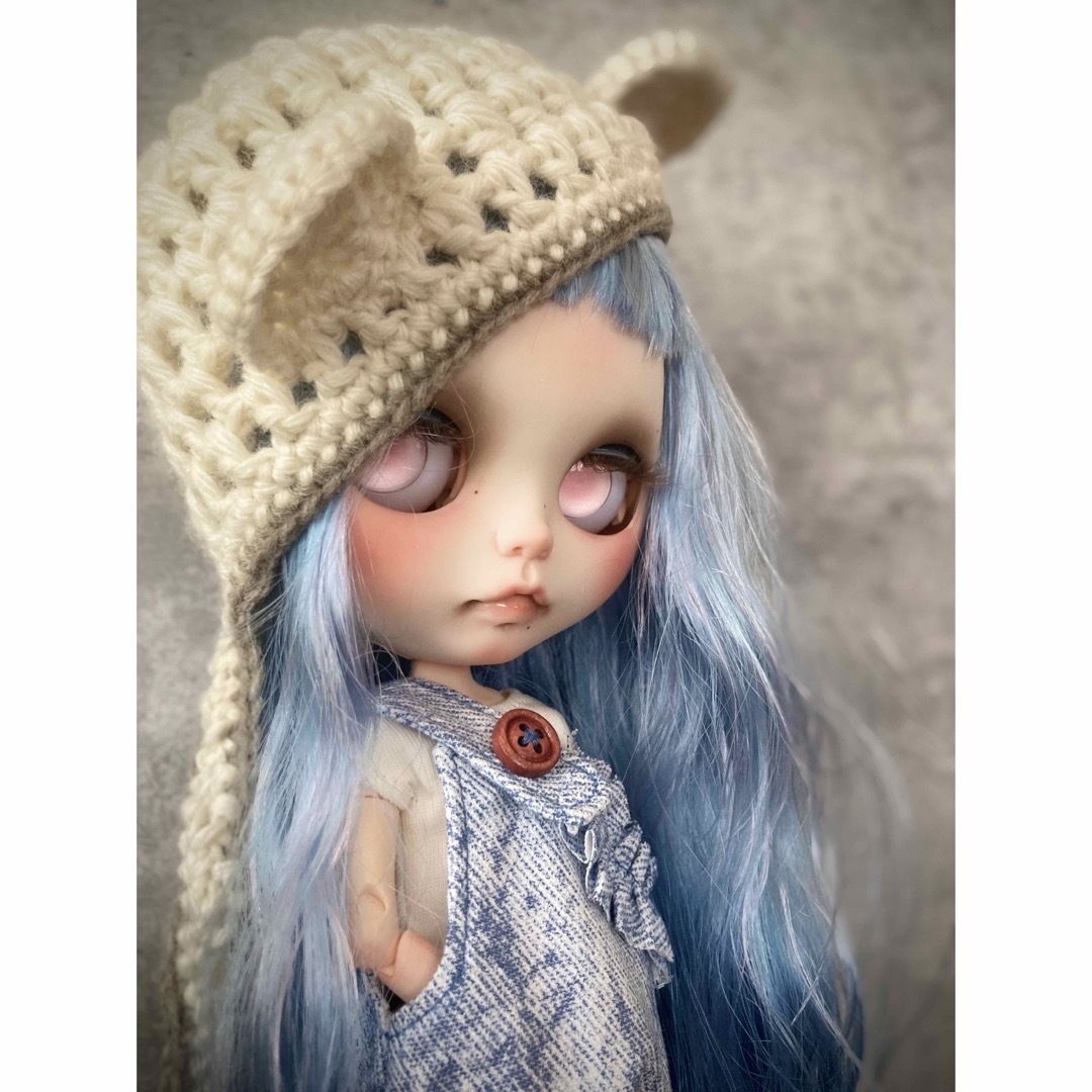 necoma doll】ブルーヘアの白肌ちゃん◇アウトフィットフルセット!-