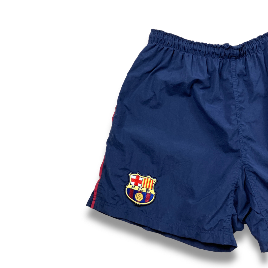 NIKE(ナイキ)の90s NIKE ナイキ バルセロナ トラックパンツ ナイロンショーツ サッカー メンズのパンツ(ショートパンツ)の商品写真