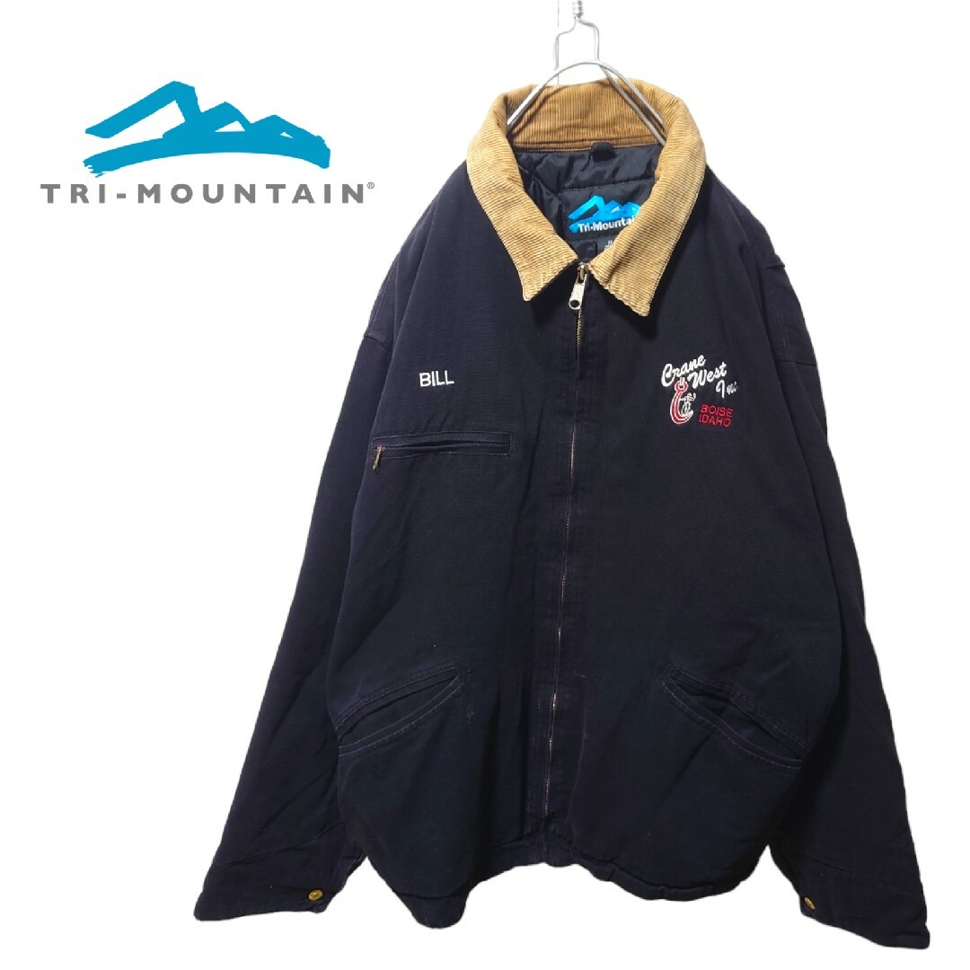 TRI-MOUNTAIN コーデュロイ襟 ダック 中綿入りジャケット A1194 | フリマアプリ ラクマ