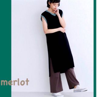 メルロー(merlot)のタグ付き新品 メルローロングワンピース(ロングワンピース/マキシワンピース)