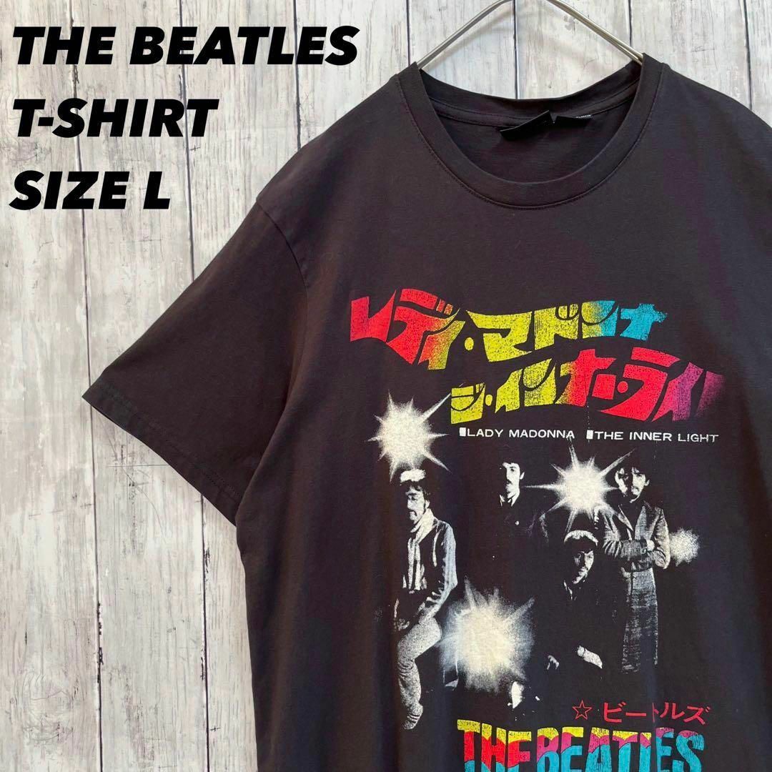 ロックバンドTシャツTHE BEATLESビートルズ　レディマドンナ L 黒