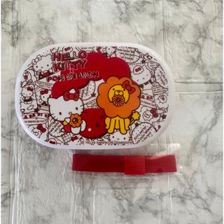 ハローキティ(ハローキティ)のキティちゃん 2段弁当 ゴムバンド付(弁当用品)