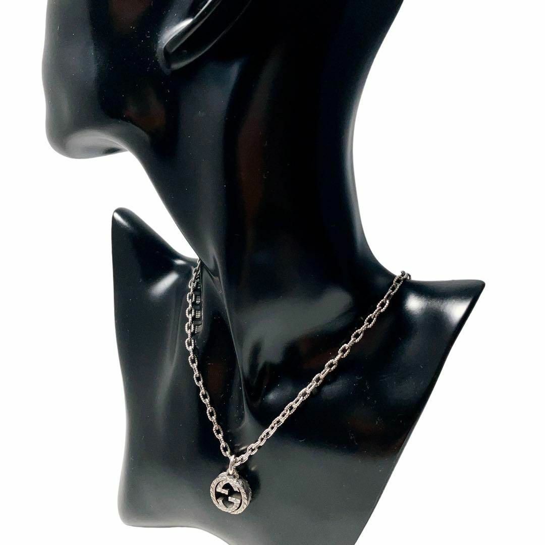 Gucci - 【洗浄済】GUCCI グッチ シルバー 925 ペンダント ネックレス ... グッチ チェーン ネックレス インターロッキング シルバー AG925 H847