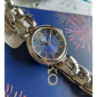セイコー(SEIKO)のセイコーソーラー腕時計 新品美品 クリスタルインデックス リミテッドエディション(腕時計)