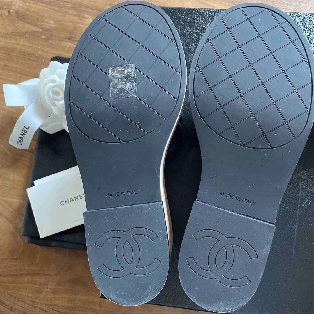 chanel シャネル マトラッセ ウェッジソール ブラック 36cm-