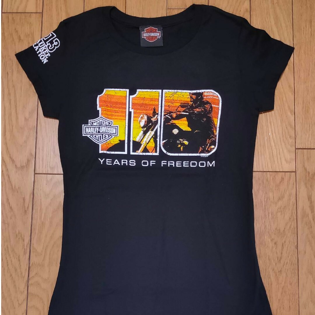 Harley Davidson(ハーレーダビッドソン)の【美品】ハーレーダビッドソン  レディース Tシャツ ブラック レディースのトップス(Tシャツ(半袖/袖なし))の商品写真