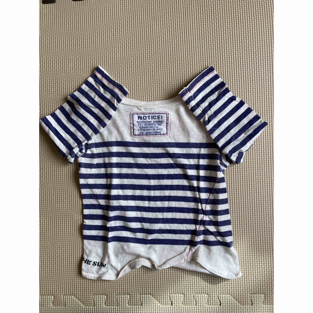 JUNK STORE(ジャンクストアー)のJUNK STORE 90cm ボーダー カットソー  キッズ/ベビー/マタニティのキッズ服男の子用(90cm~)(Tシャツ/カットソー)の商品写真