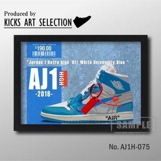 JORDAN 1 high オフホワイト　UNC/スニーカー アートポスター(アート/写真)