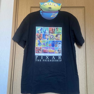 ディズニー(Disney)のピクサーザフレンドシップ　Tシャツ　ブラック　pixar disney(キャラクターグッズ)