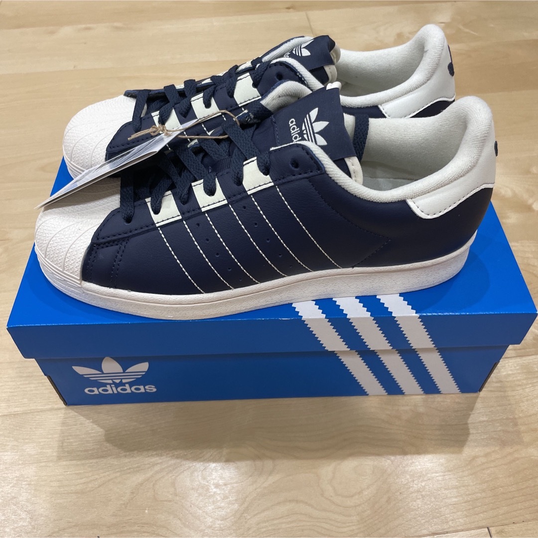 【新品未使用】adidas GW1794 スーパースター ネイビー 25.5cm