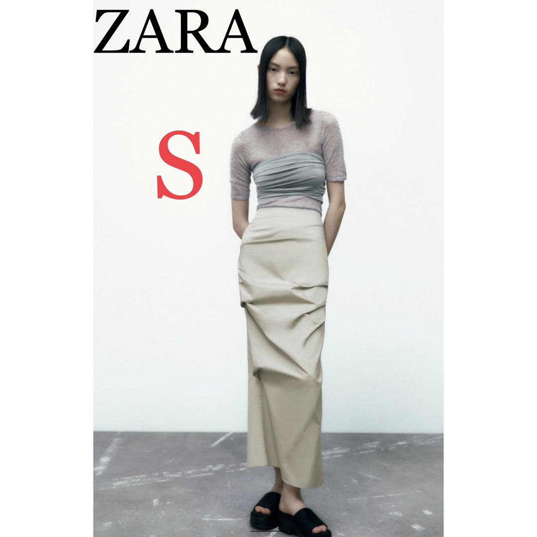 ZARA プリーツロングスカート スカート zara ザラ 新品未使用品