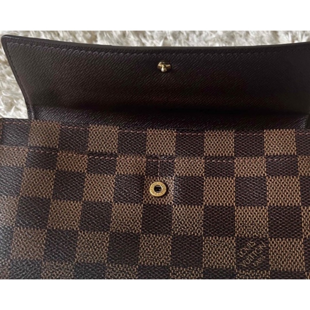 LOUIS VUITTON(ルイヴィトン)のルイヴィトンダミエポルトフォィユサラ長財布 レディースのファッション小物(財布)の商品写真