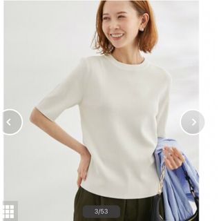 ロペピクニック(Rope' Picnic)のロペピクニック　Beauty knit ハーフスリーブニットプルオーバー(カットソー(半袖/袖なし))