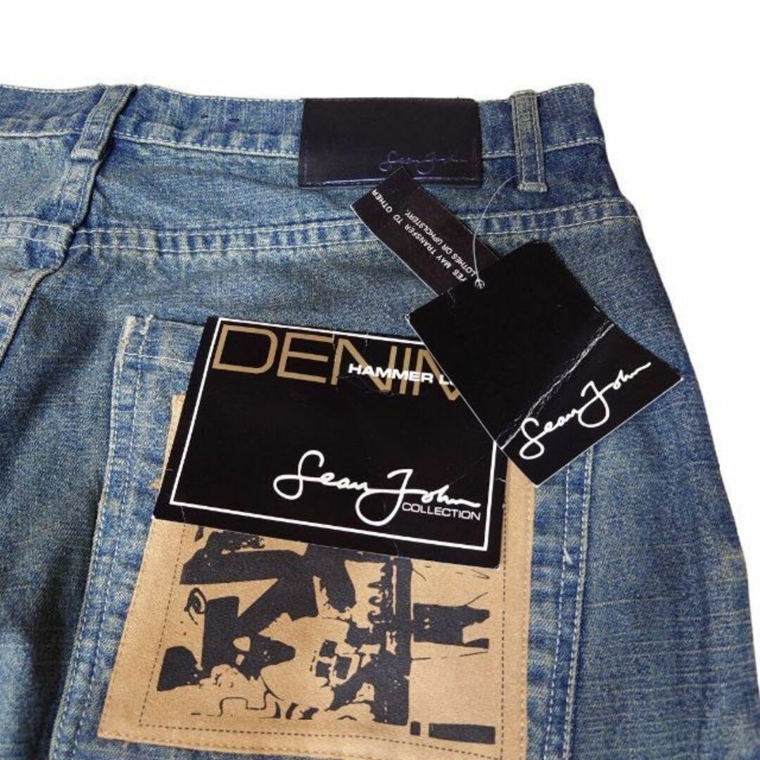 Sean John - タグ付き SEAN JOHN パッチワーク デニムパンツ ショーン