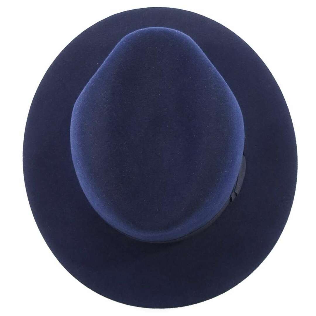 エルメス ハット ブリッドドゥガラ パリ ラビットフェルト リボン サイズ58 HERMES 帽子