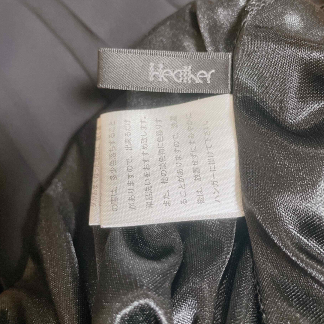 heather(ヘザー)のHeather ヘザー プリーツロングスカート ブラック フリーサイズ レディースのスカート(ロングスカート)の商品写真