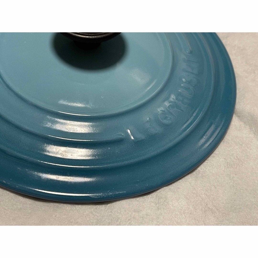 美品】LE CREUSET ココット ロンド カリビアンブルー 18cm | yoshi