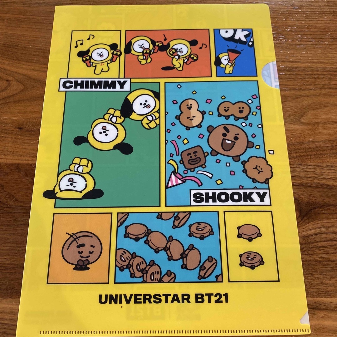 BT21(ビーティーイシビル)のBT21 クリアファイル4枚　くら寿司 エンタメ/ホビーのアニメグッズ(クリアファイル)の商品写真