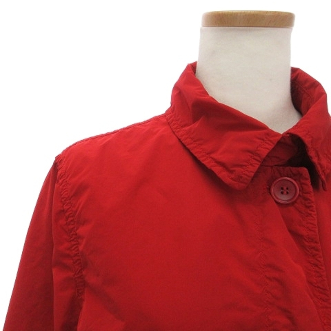 ASPESI(アスペジ)のアスペジ スプリングコート ミドル丈 無地 比翼 赤 M ■SM1 レディースのジャケット/アウター(スプリングコート)の商品写真