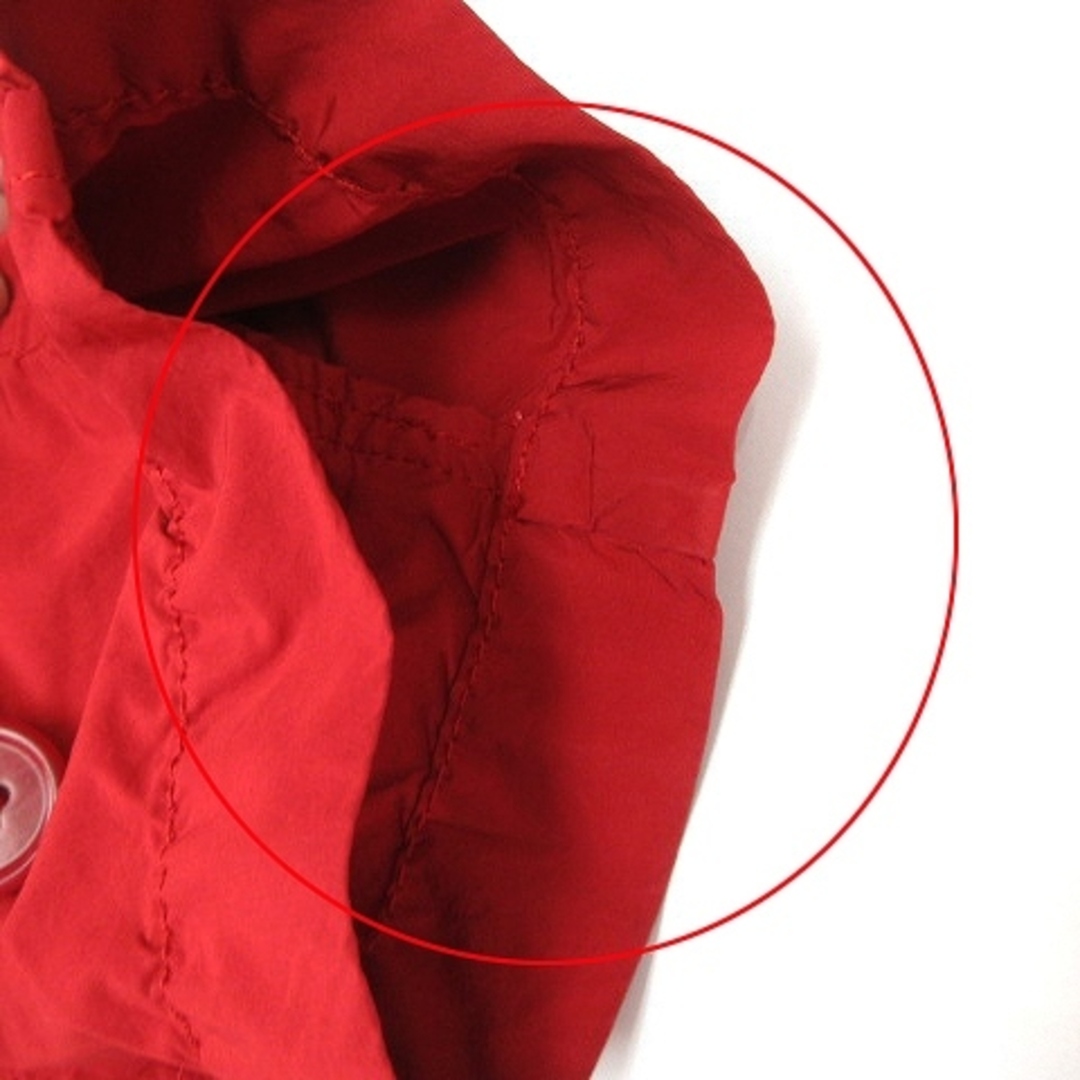 ASPESI(アスペジ)のアスペジ スプリングコート ミドル丈 無地 比翼 赤 M ■SM1 レディースのジャケット/アウター(スプリングコート)の商品写真