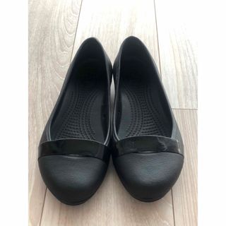 クロックス(crocs)のクロックス　レインパンプス　黒　22cm W6(ハイヒール/パンプス)