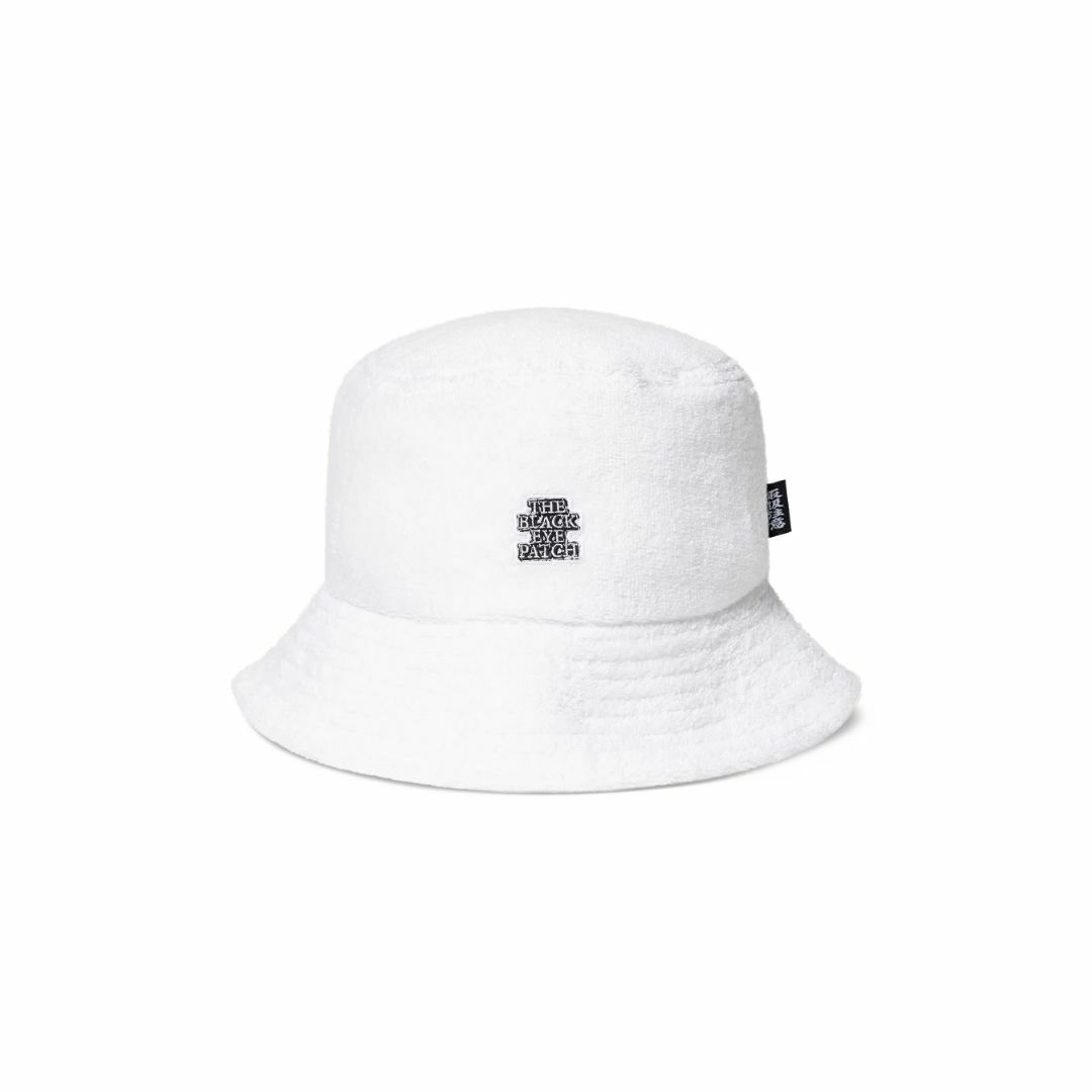 BLACK EYE PATCH OG LABEL PILE BUCKET HAT